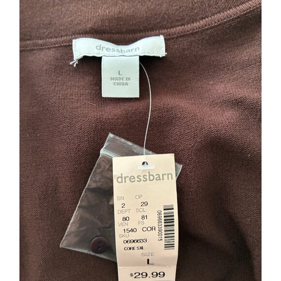 Dressbarn Women’s Brown Cardigan Shrug - NWT - Picture 4 of 4
